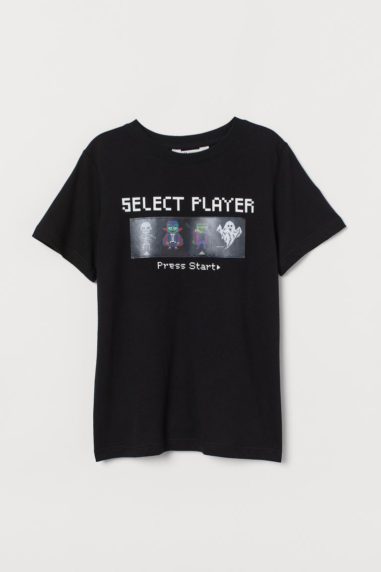

Футболка H&M 134 140см черный принт 15077533420