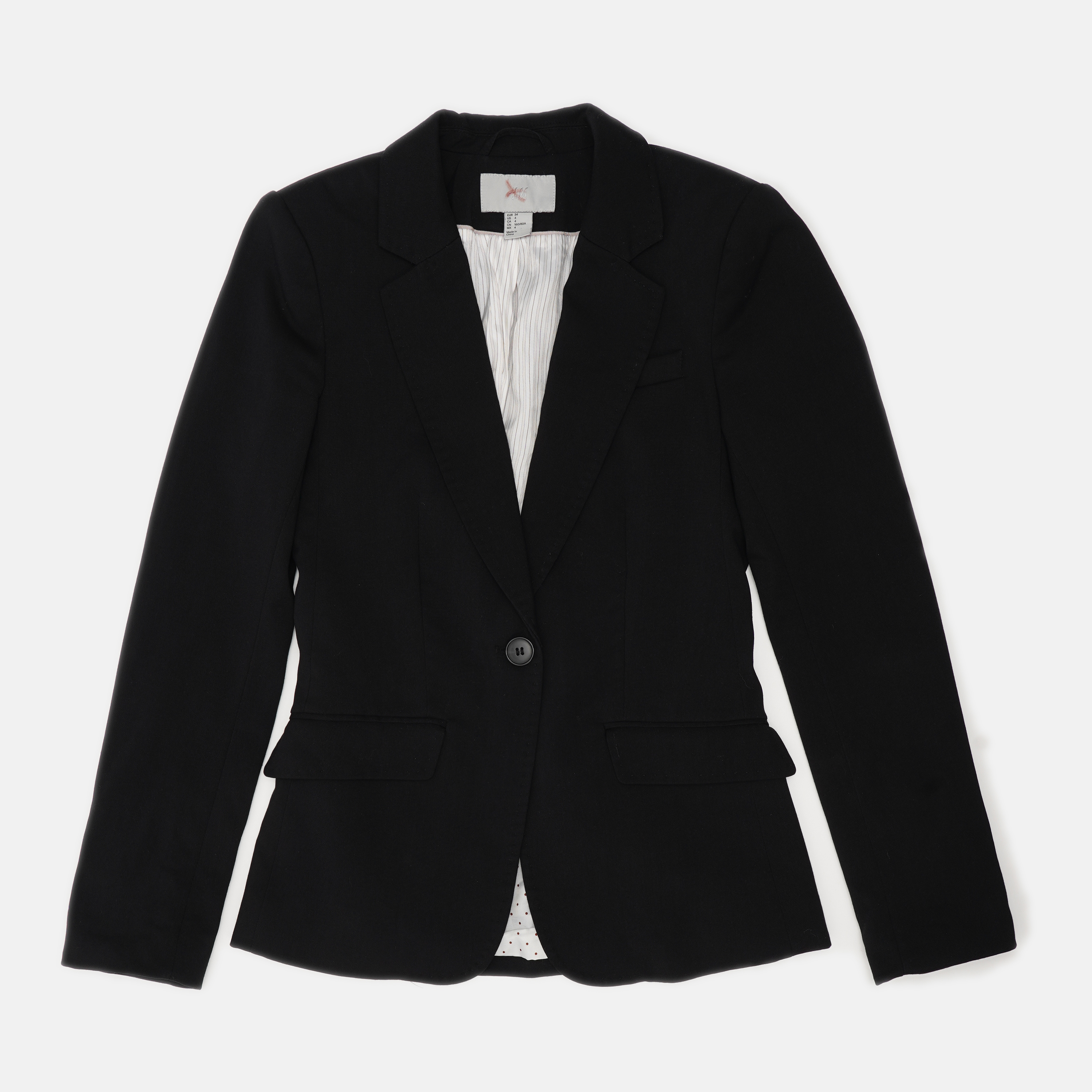 

Пиджак H&M 34 черный 1047895641