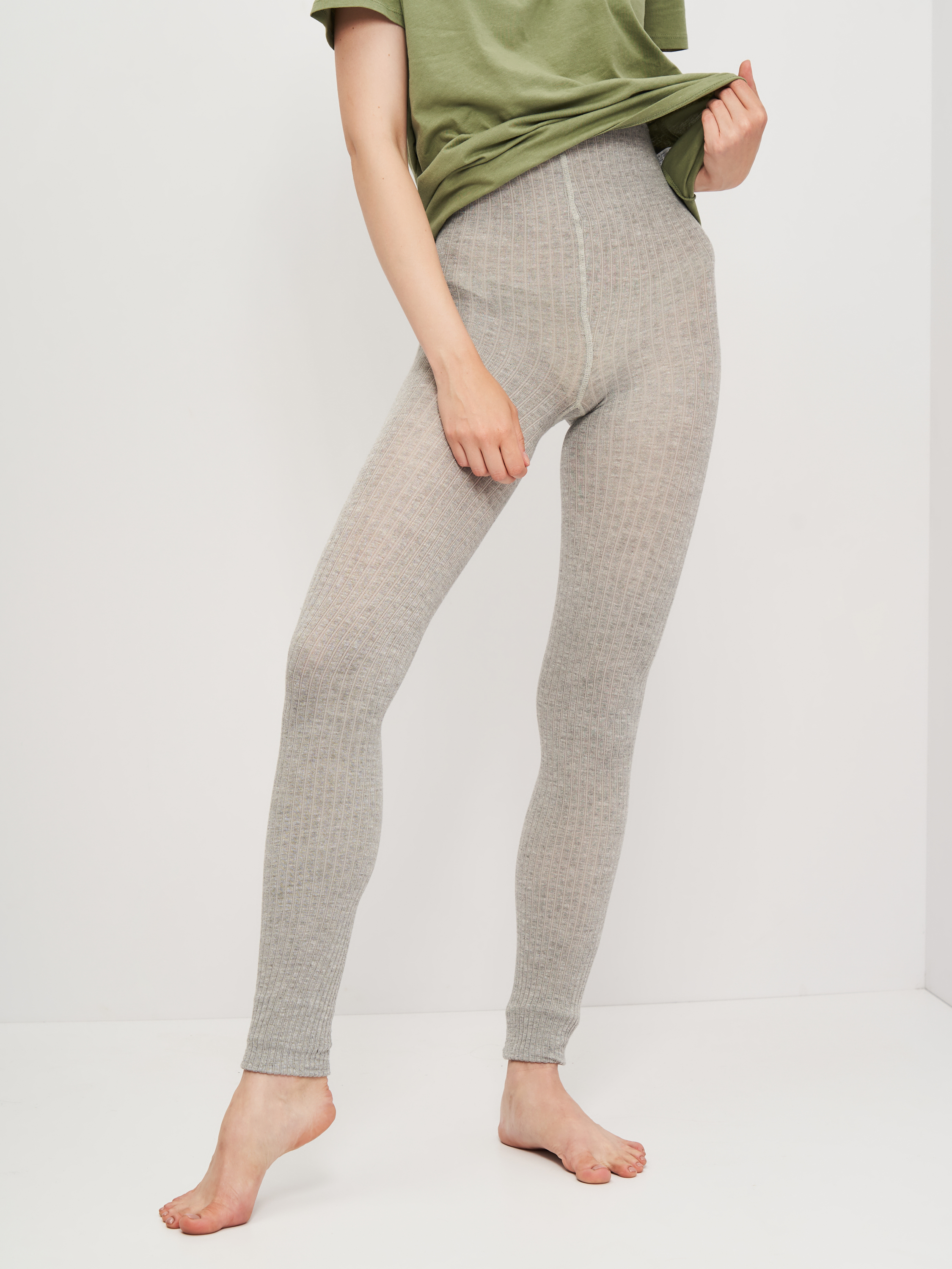 

Лосины H&M S светло серый 1069513577