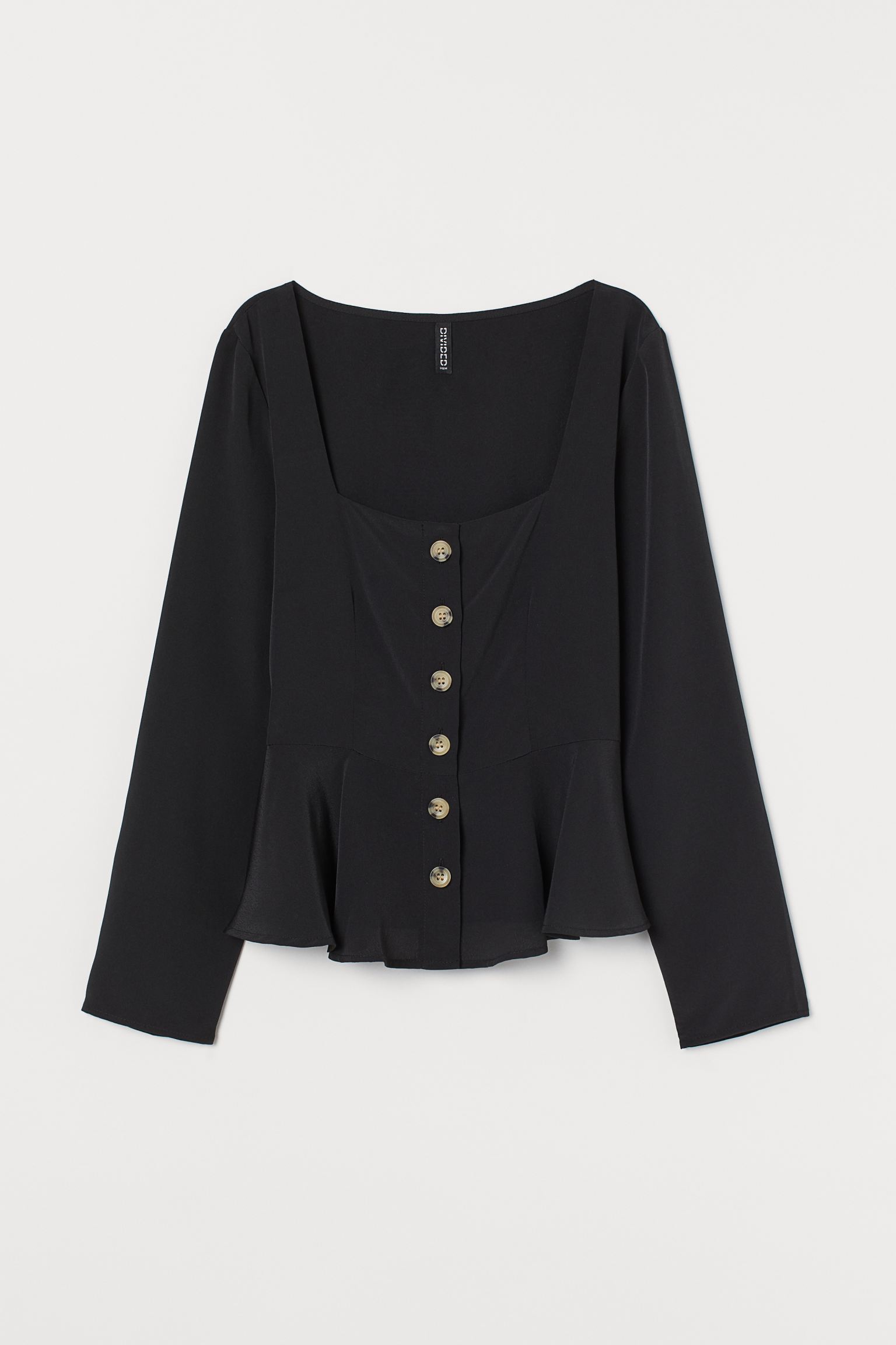 

Блуза H&M  черный 11078518841, Блуза H&M 40 черный 11078518841