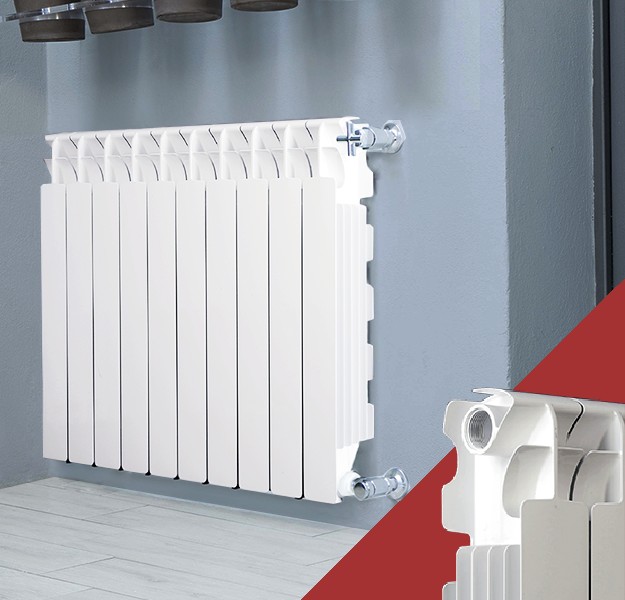 

Алюминиевый радиатор FONDITAL CALIDOR Super 500/100 B-4 557/80/97мм 1секция Белый