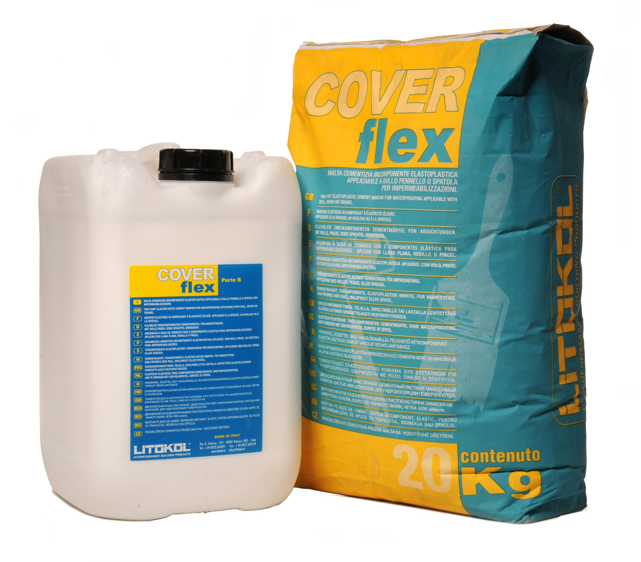 

Двухкомпонентная эластичная гидроизоляция Litokol COVERFLEX A+B 20+10 кг (CVF0020 + CVF0010)