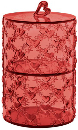 

Конфетница из двух емкостей Guzzini Love Red