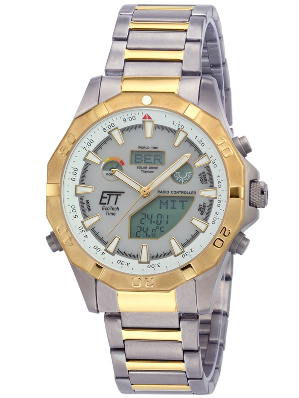 

Часы ETT EGT-11358-55M Solar Drive Funk Alaska Chrono 44mm 5ATM