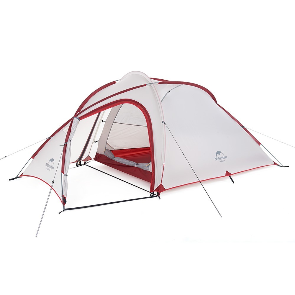 

Трёхместная палатка Naturehike Hiby 3 нейлон 20D (серый)