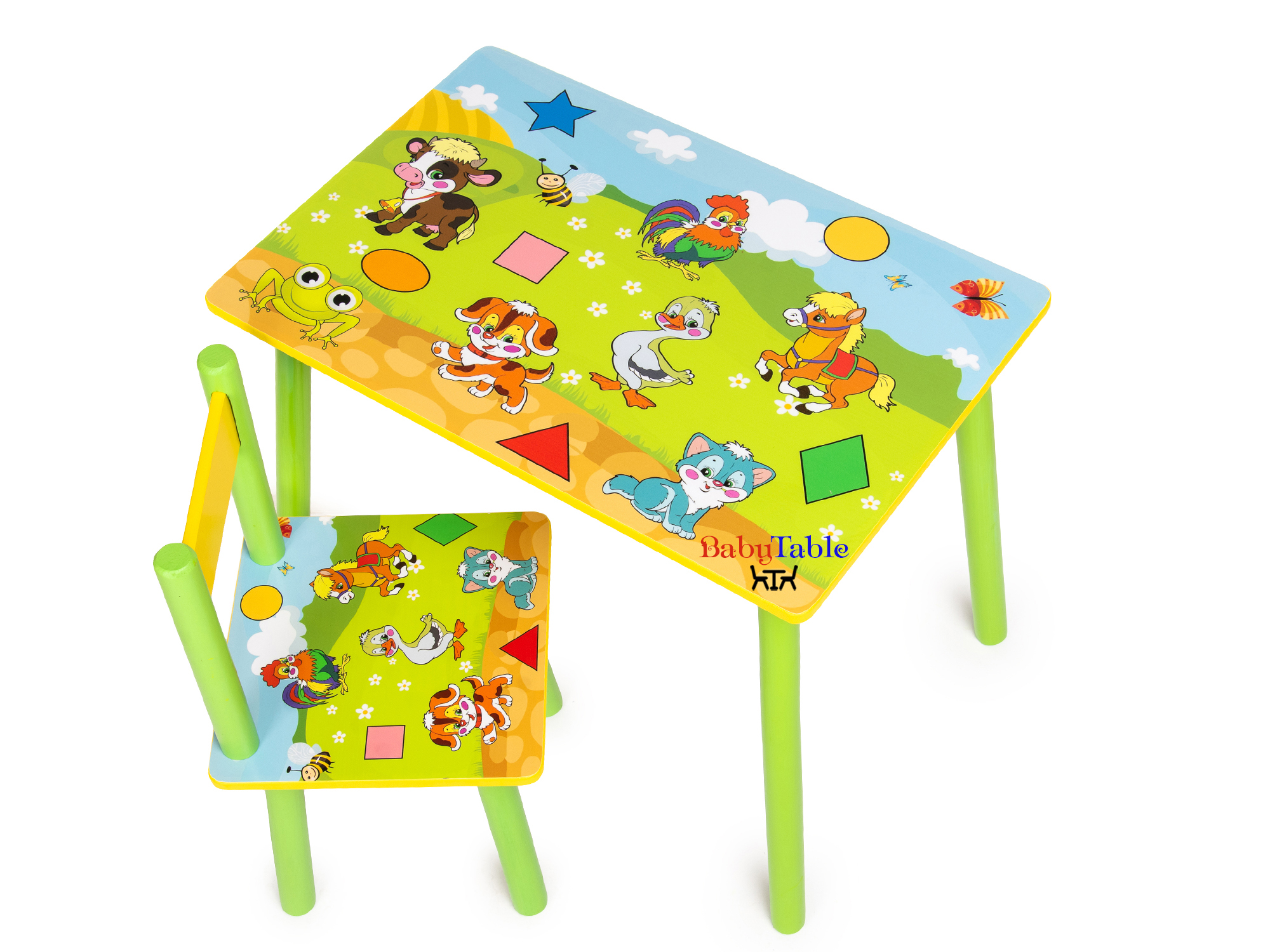 

Детский столик BabyTable Малыши с 1 стульчиком А