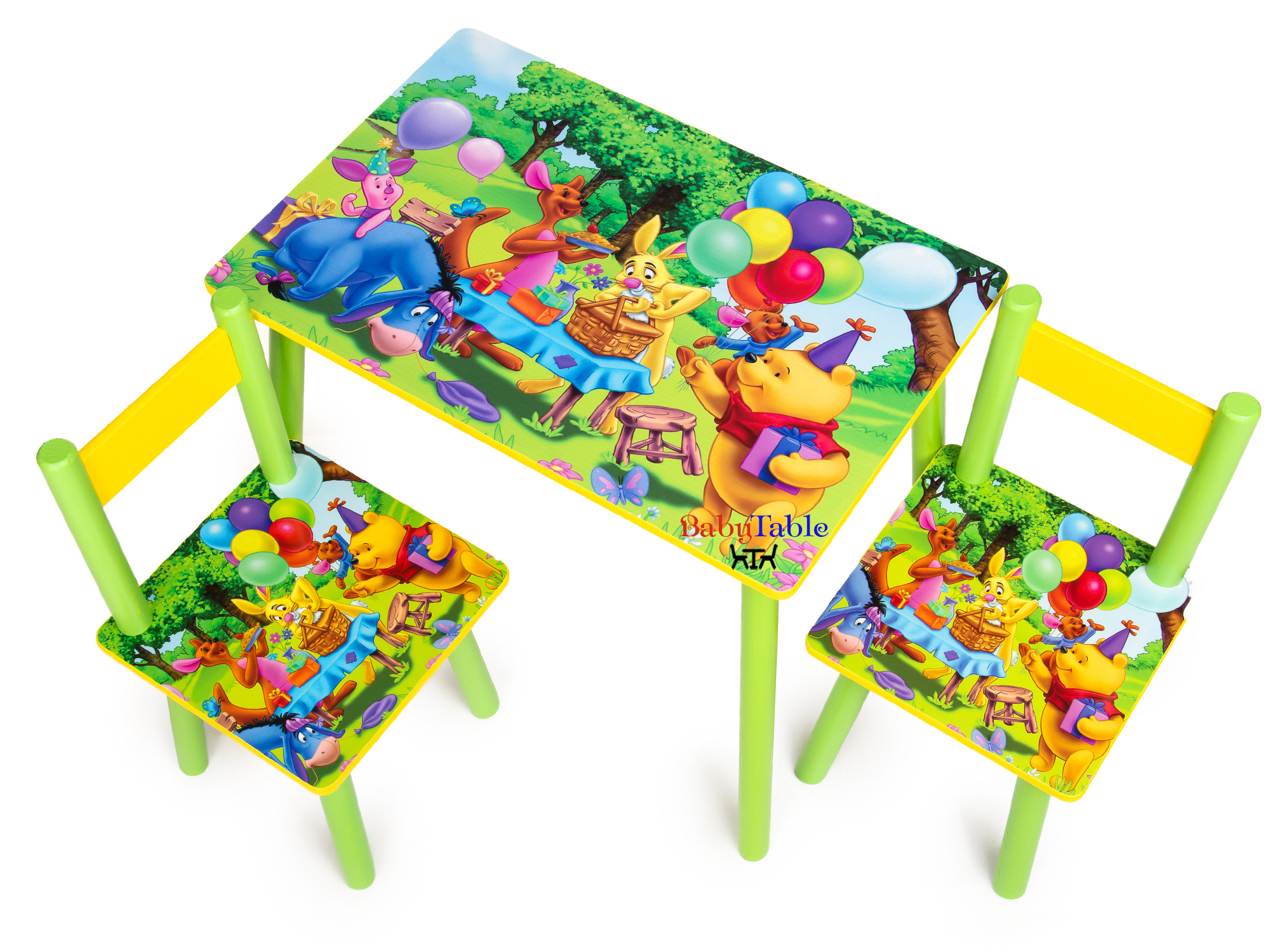

Детский столик BabyTable Винни Пух с 2 стульчиками А