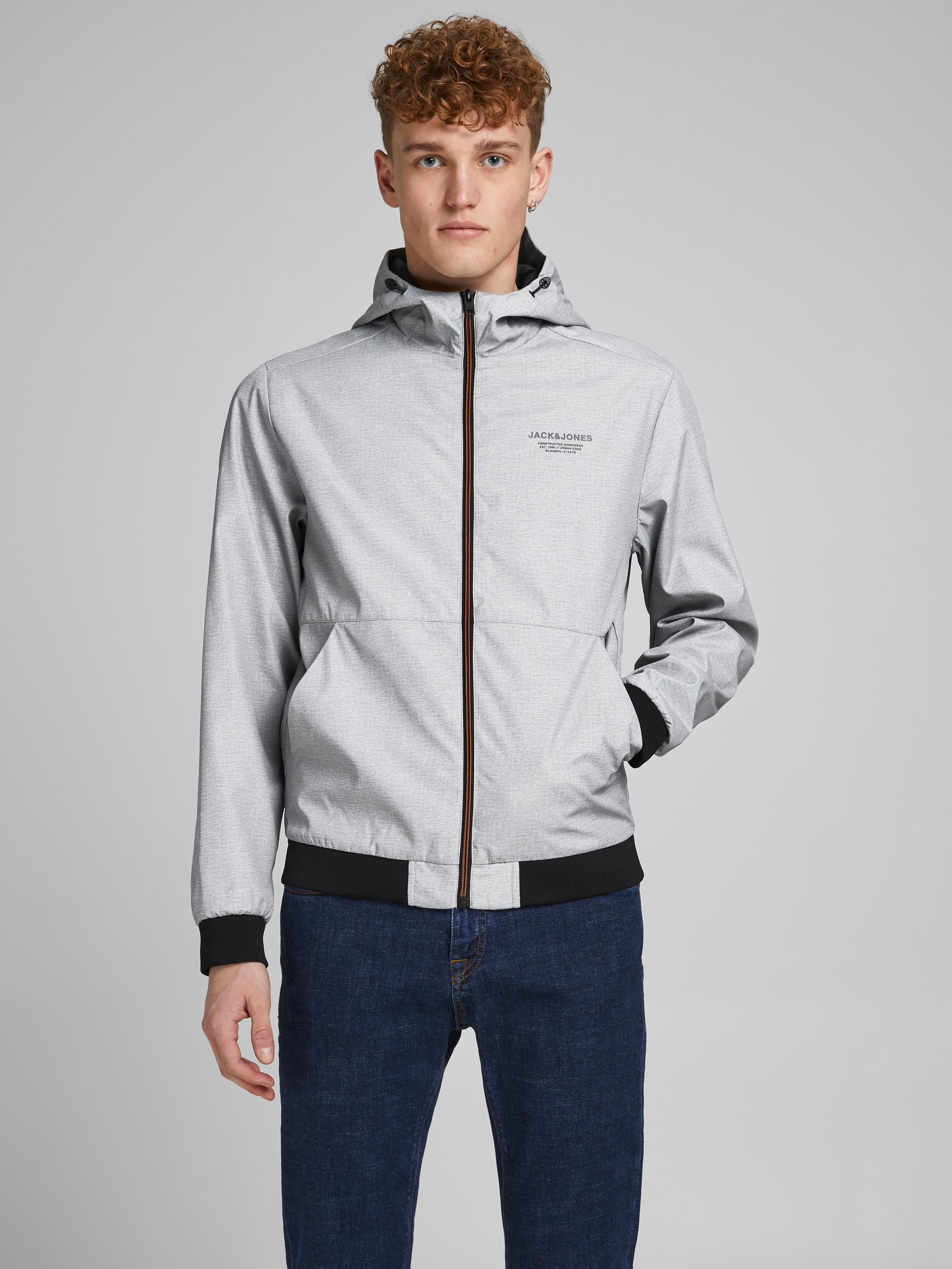 

Куртка Jack&Jones SEAM JACKET HOOD 12182243 Light Grey Melange XXL серый