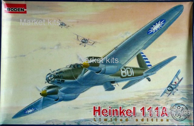 

Немецкий средний бомбардировщик Heinkel He-111A 1:72 RODEN (RN021)