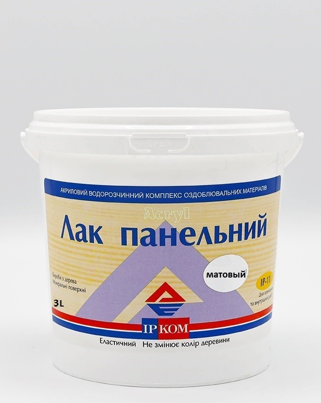 

Лак панельный Ирком Ир 11матовый 3 л