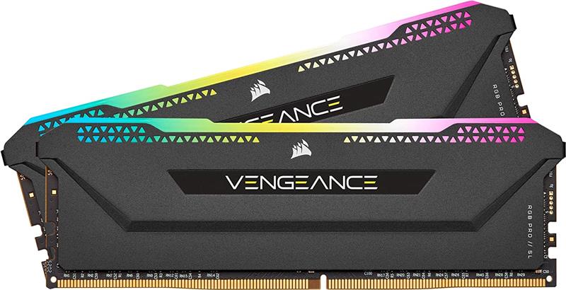 

Модуль памяти DDR4 2x8GB/3600 Corsair Vengeance RGB Pro SL Black (CMH16GX4M2Z3600C18)
