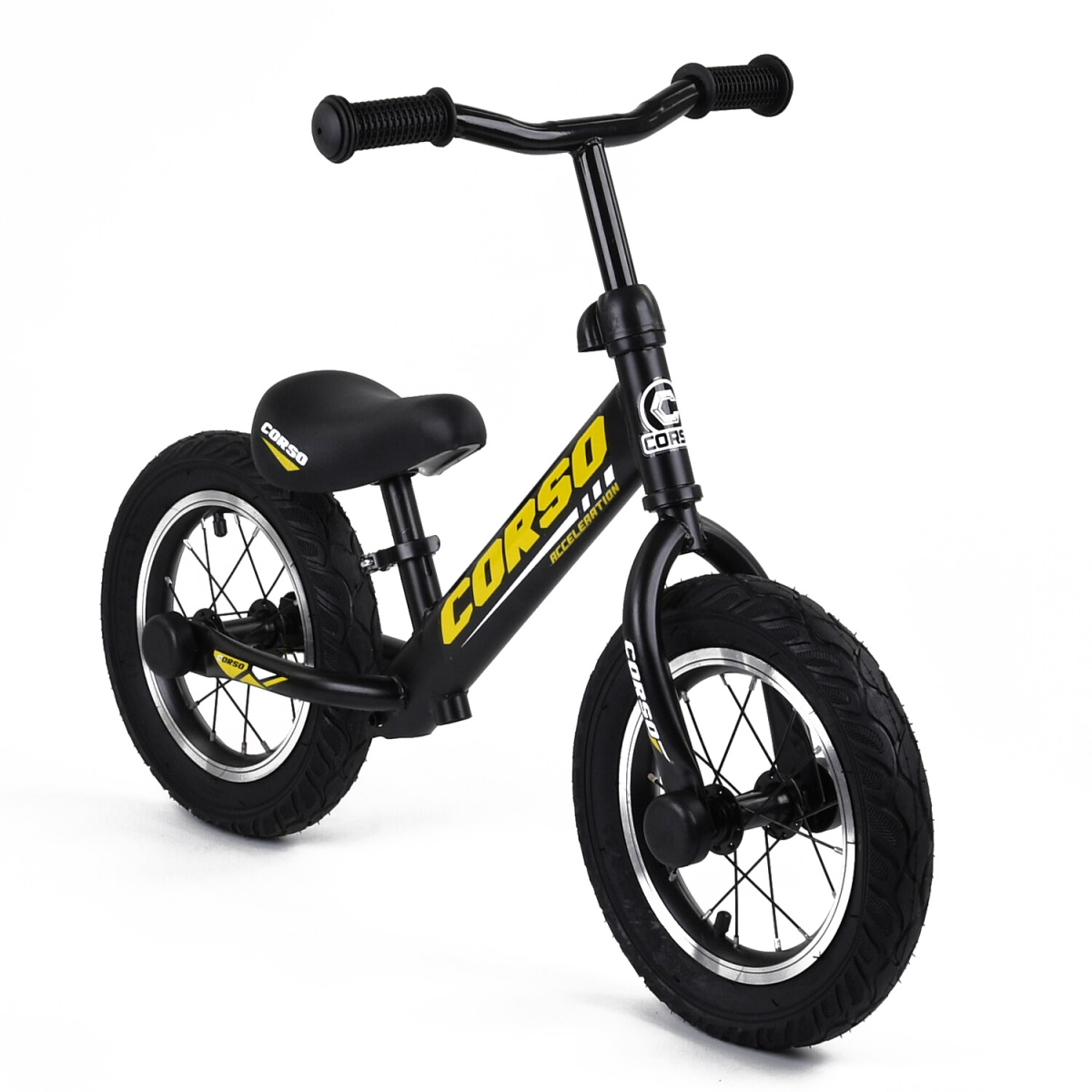 

Беговел CORSO Acceleration 73975 12" Черно-желтый