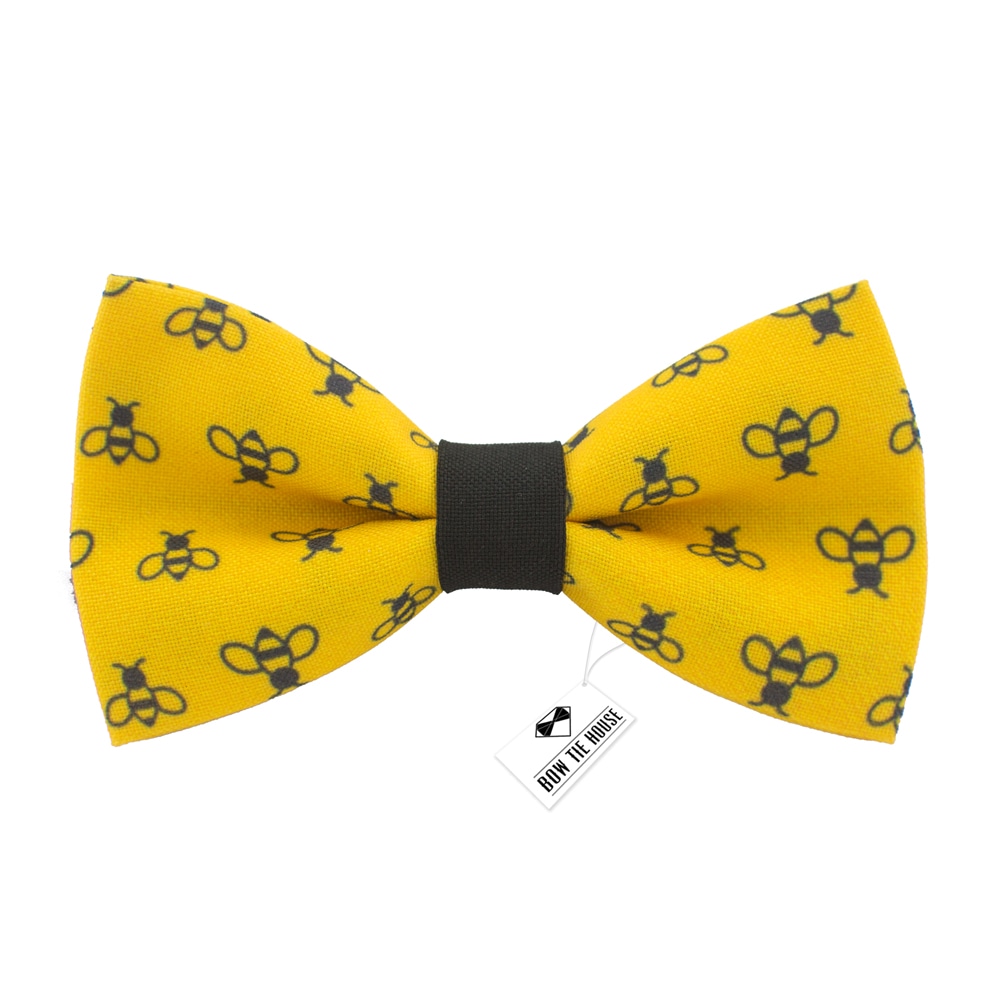 

Бабочка Bow Tie House детская желтая с пчелами оригинальная 08855S