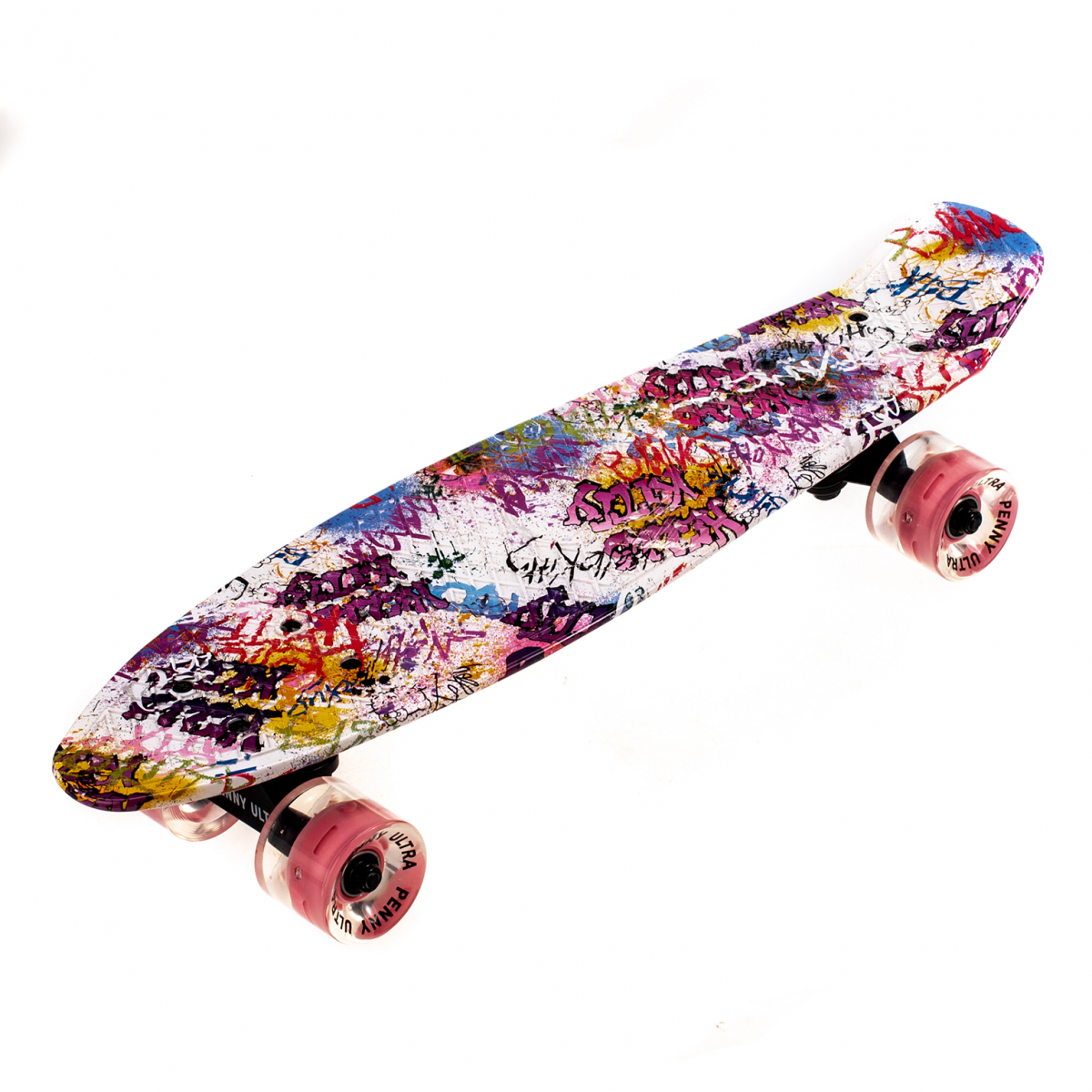 

Пенниборд Maraton Penny Ultra Граффити Китти со светящимися колесами