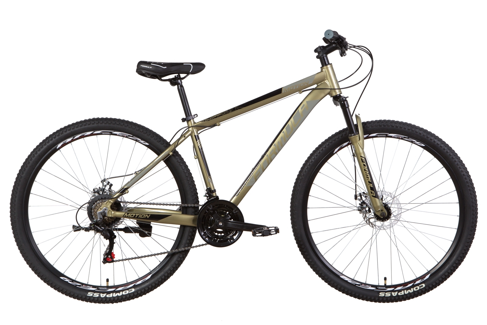 

Велосипед 29" Formula MOTION DD 21" хаки с черным и серым 2021