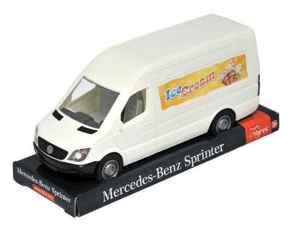 

Автомобиль Mercedes-Benz Sprinter, грузовой, белый, на планш. 12*28*10см Wader (39700)