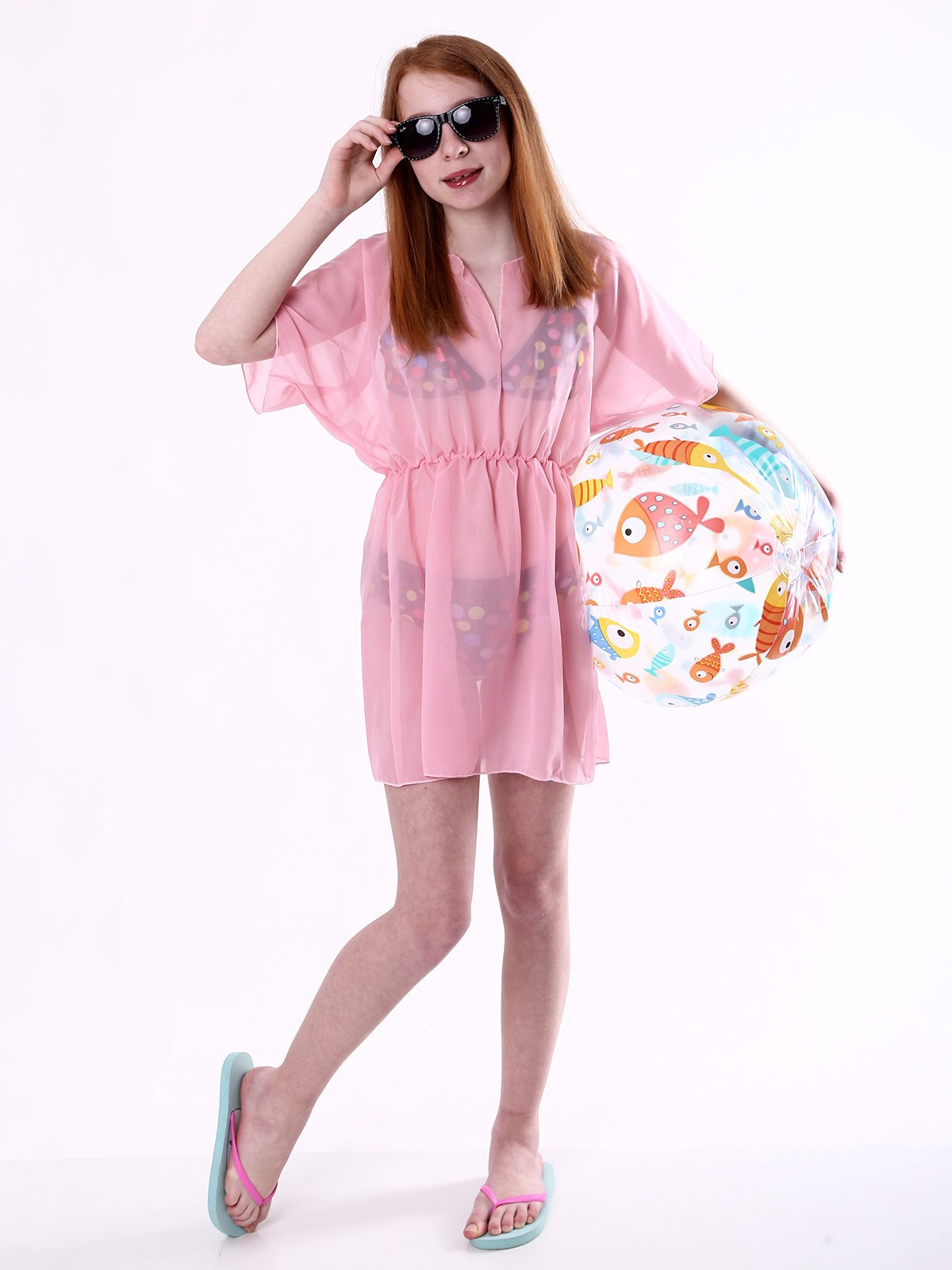 

Туника накидка для девочки Jula Kids Синди 158 Розовый