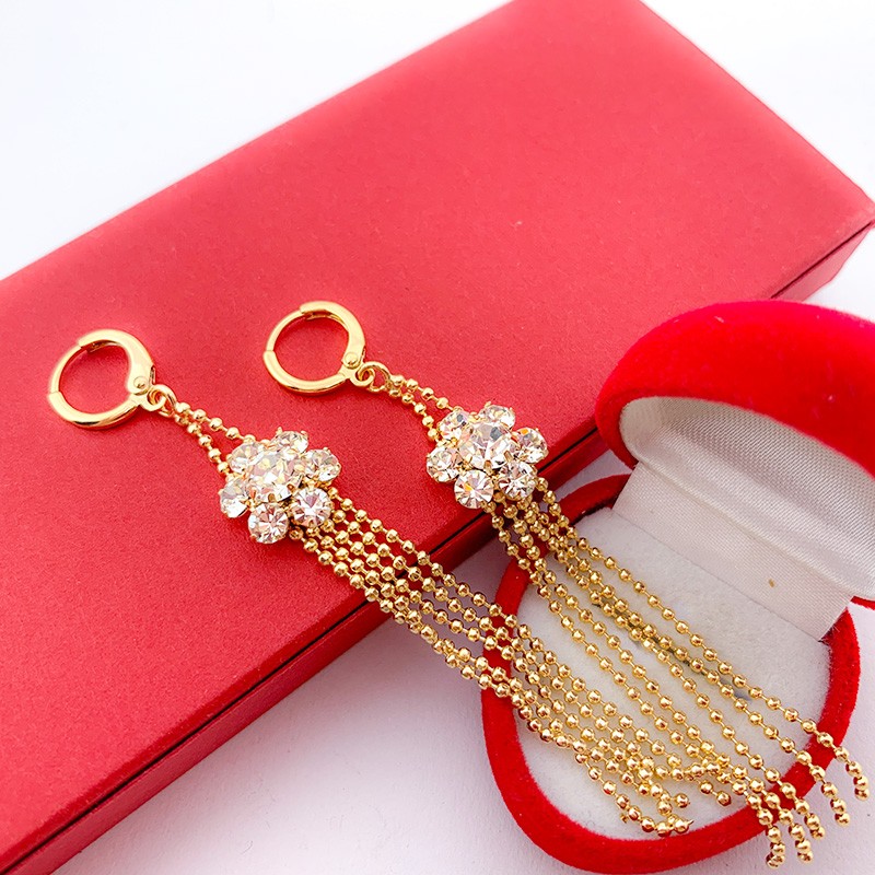 

Серьги Кристальный Цветок (медицинское золото)