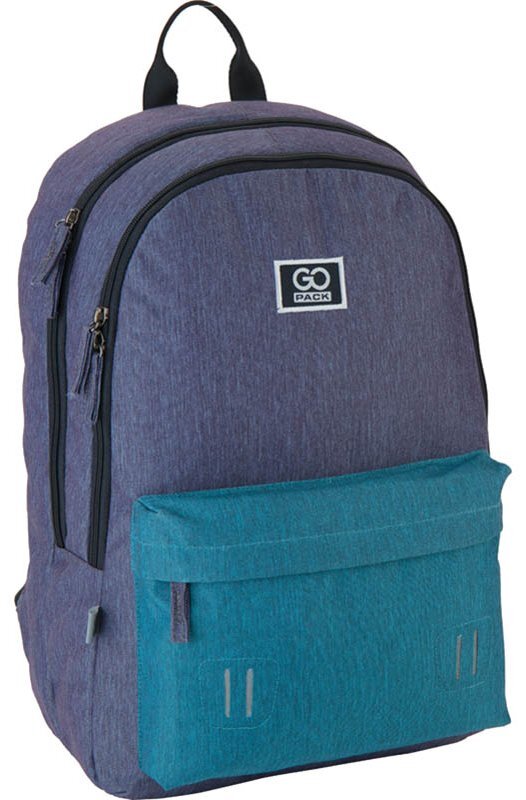 

Рюкзак шкільний GoPack GO21-140L-1 сірий, бірюзовий