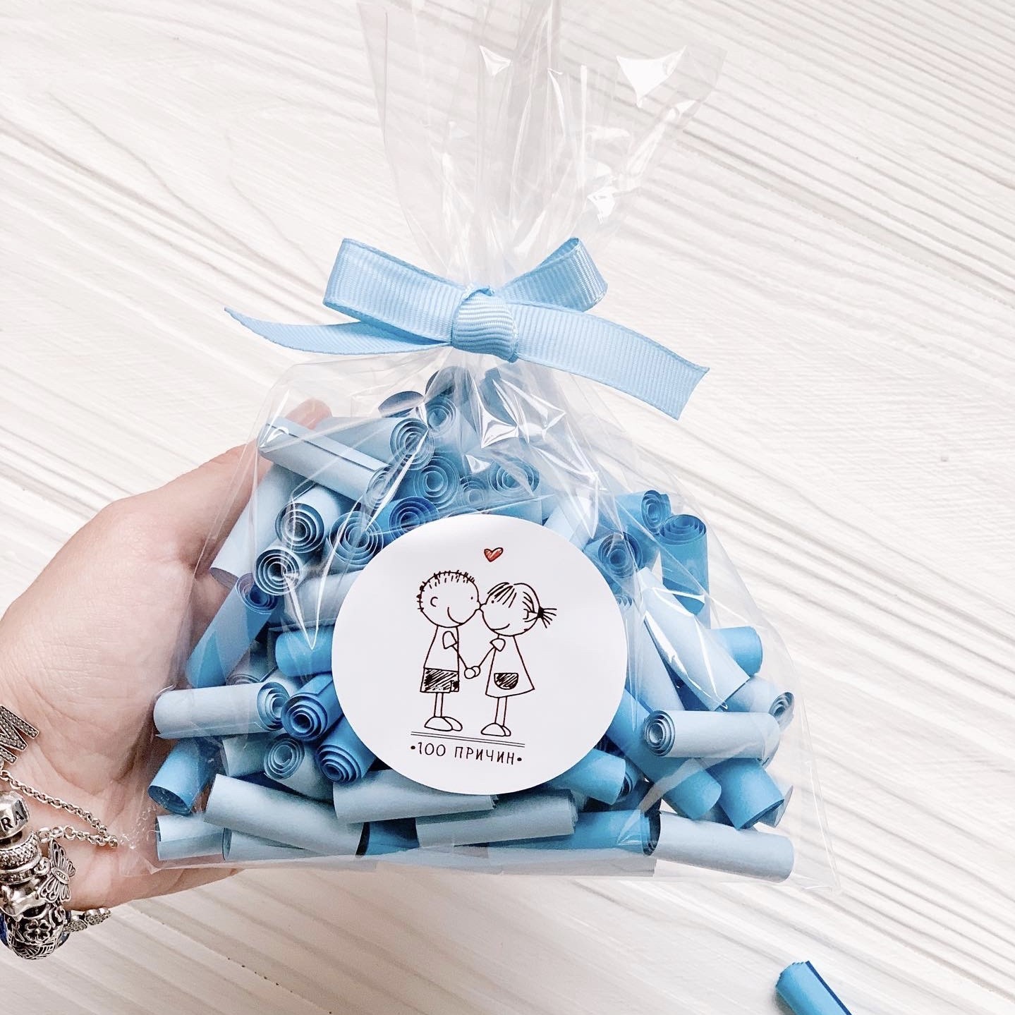 

Подарунок пакетик YourGifts 100 причин чому я тебе люблю подарунок для хлопця (УКР) Подарунок на день народження. Подарунок для чоловіка 100 причин кохання