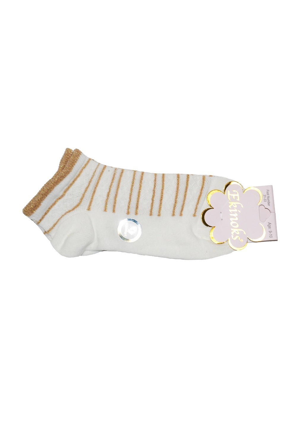 

Носки Ekinoks Socks для девочки летние с люрексом 31-33 (9-10л) белые (TSK-06-02)