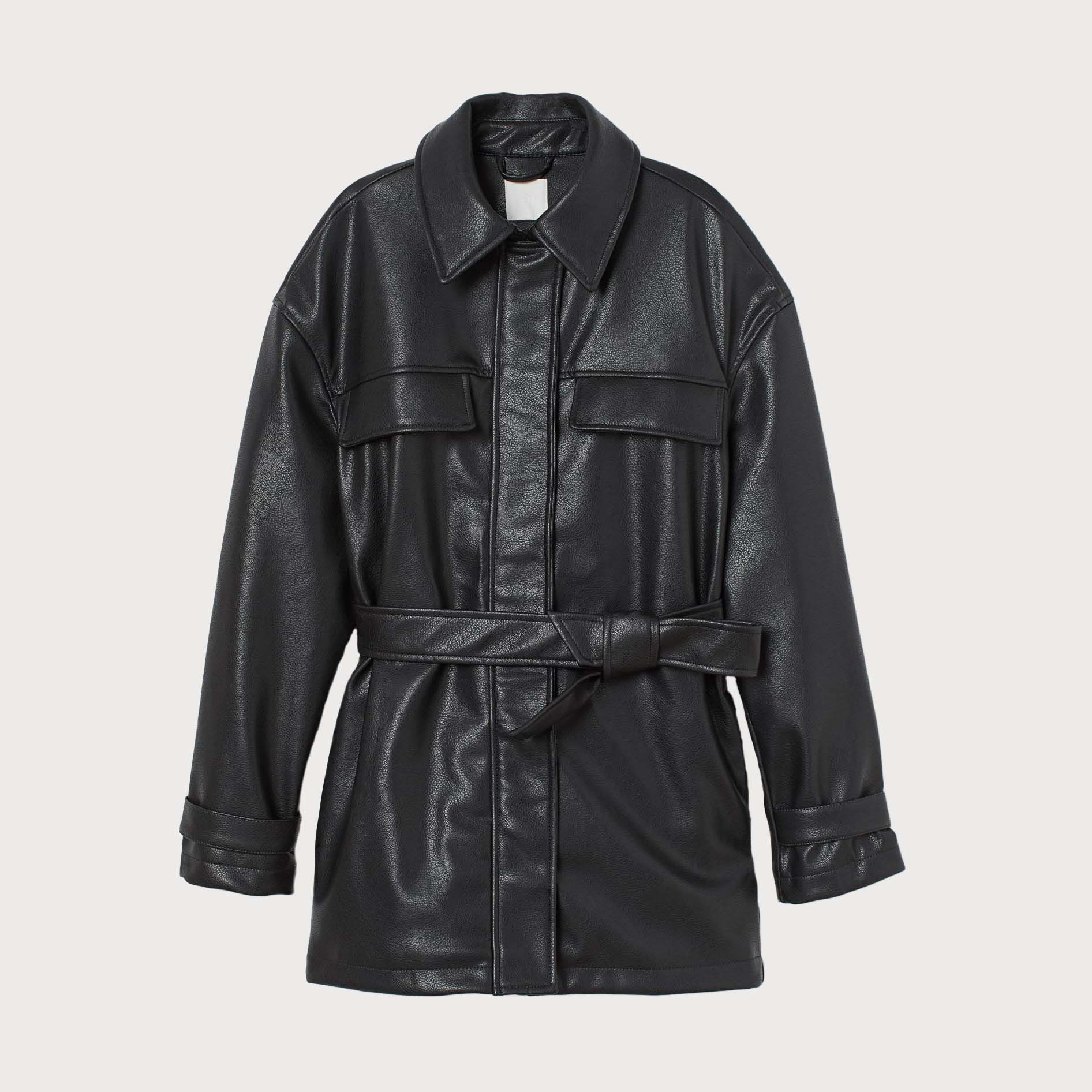 

Куртка из искусственной кожи H&M 8781832sdm M Черная