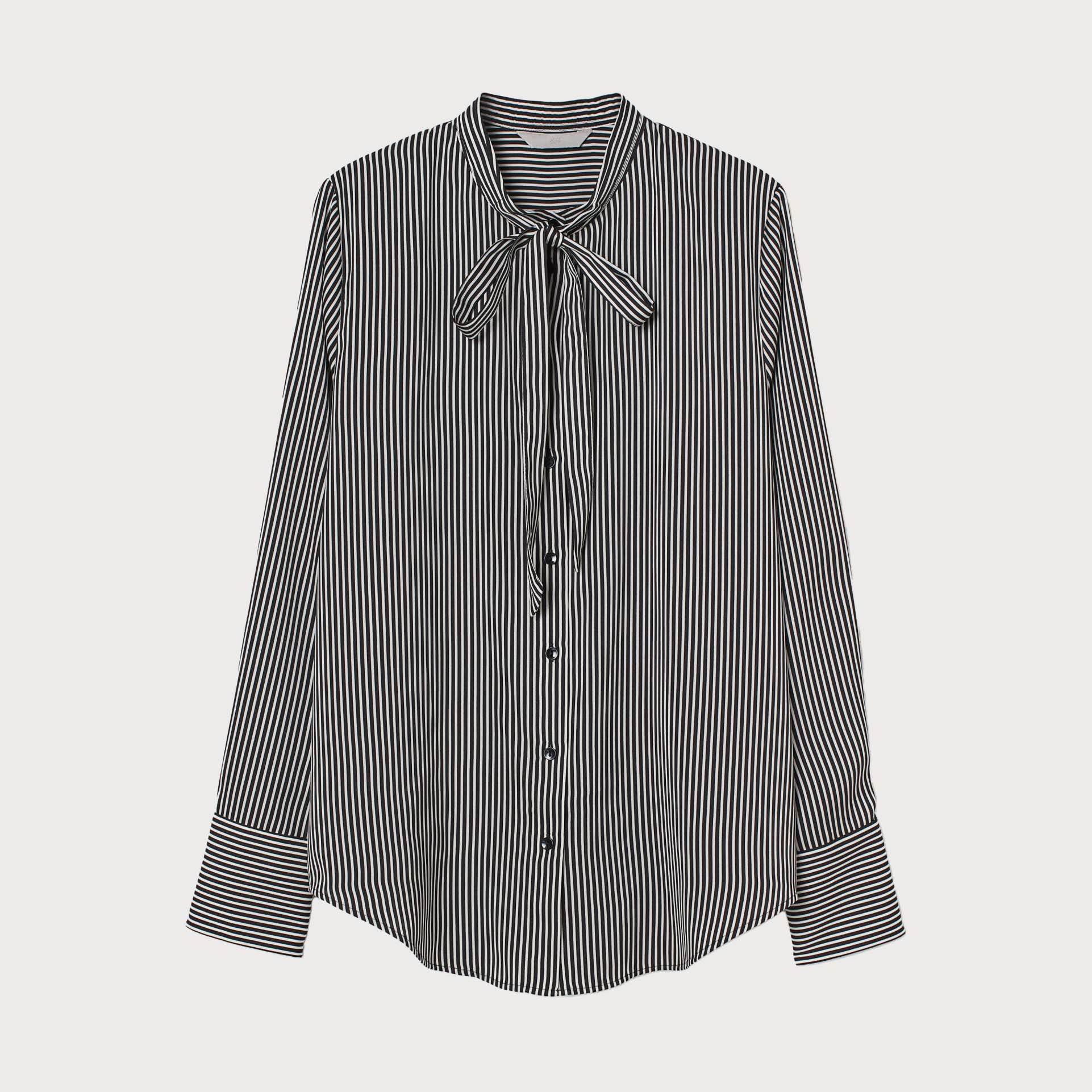 

Рубашка H&M 9360122sm XL Черная с белым