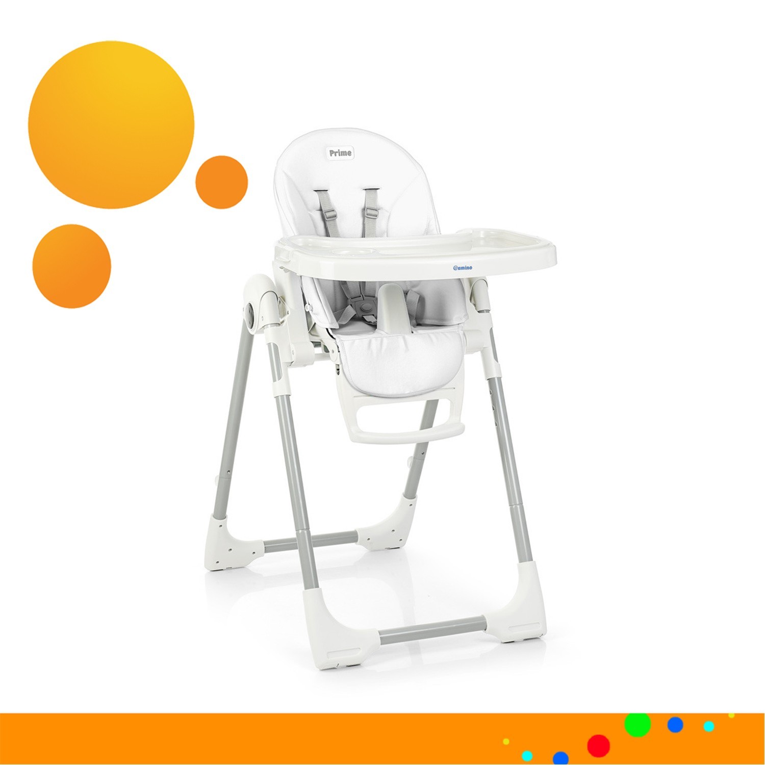 

Детский стульчик для кормления El Camino PRIME ME 1038 White Белый (ME 1038 White)