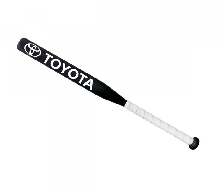 

Бейсбольная бита Avtobita Toyota Чорная с белой ручкой + Чехол