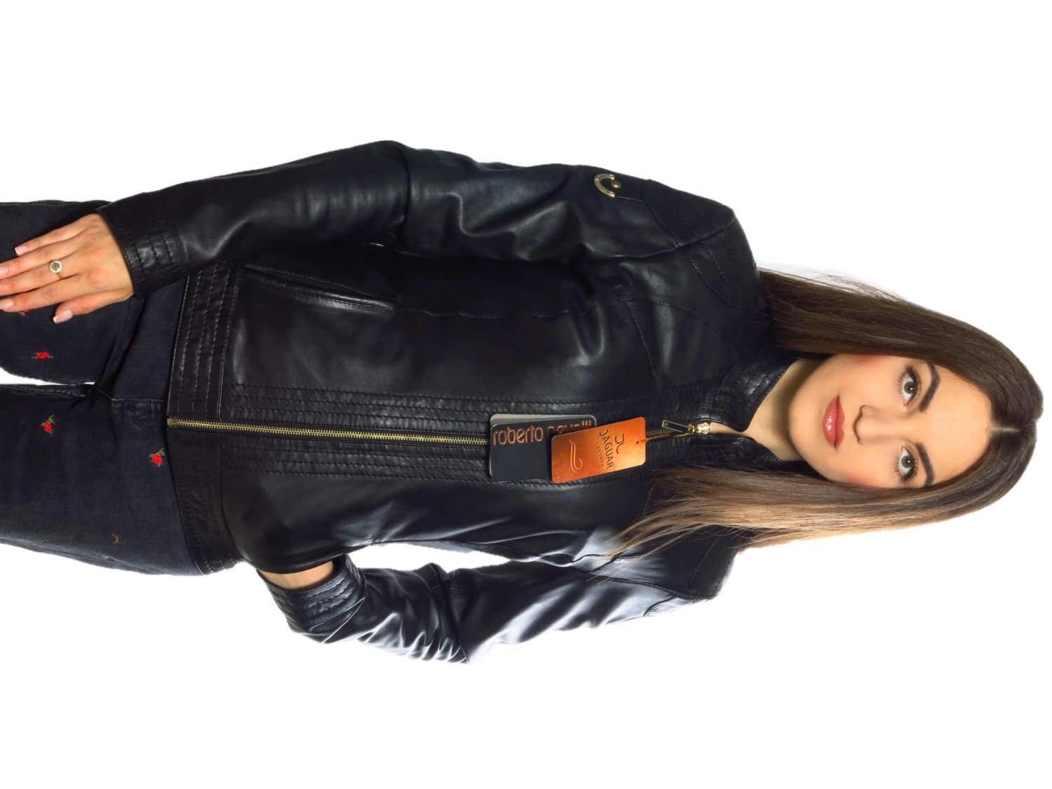 

Женская кожаная куртка Jaguar leather UL9564 S Черный