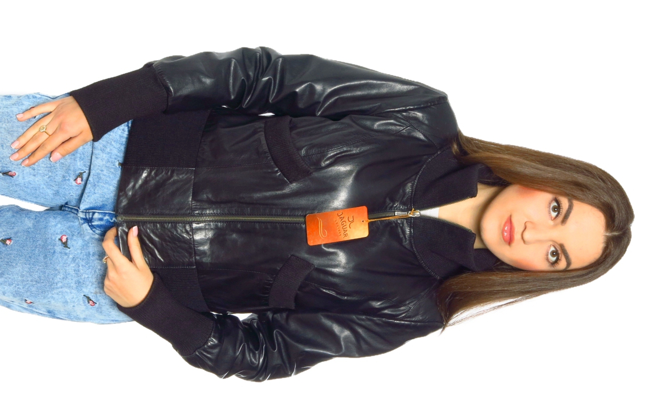 

Женская кожаная куртка Jaguar leather FEM4758 L Черный