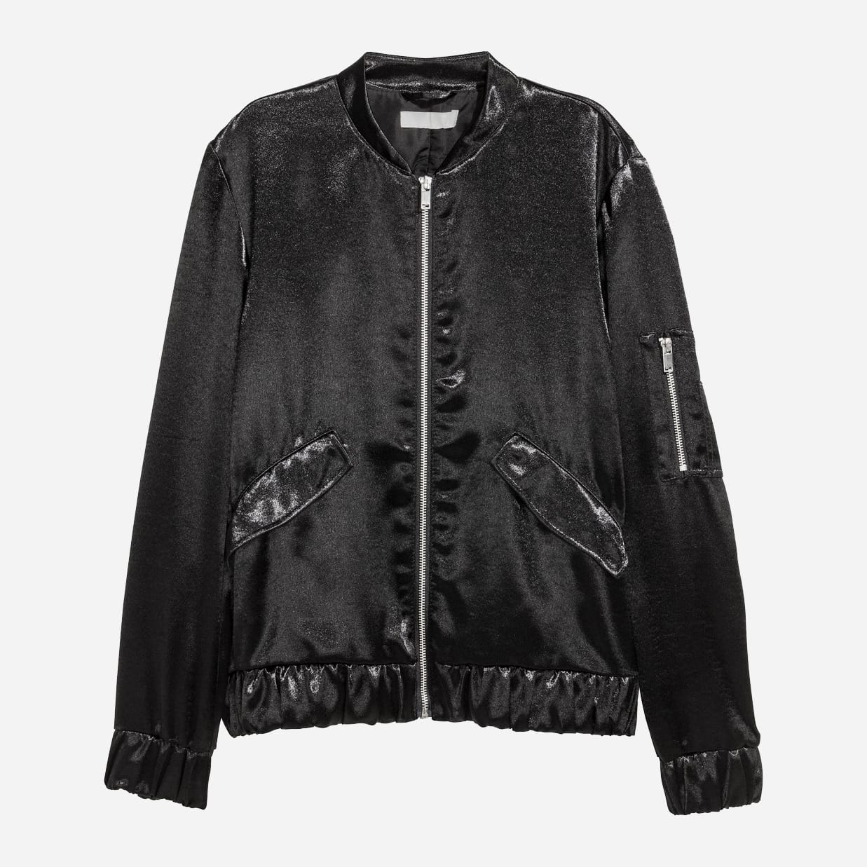 

Бомбер H&M 0430432_черный  Черный, Бомбер H&M 0430432_черный 40 Черный