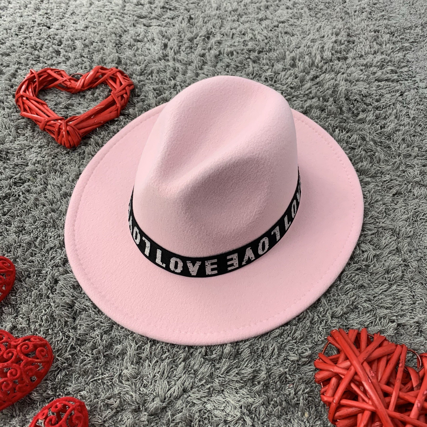 

Шляпа Федора Трилби черная унисекс LoveLove