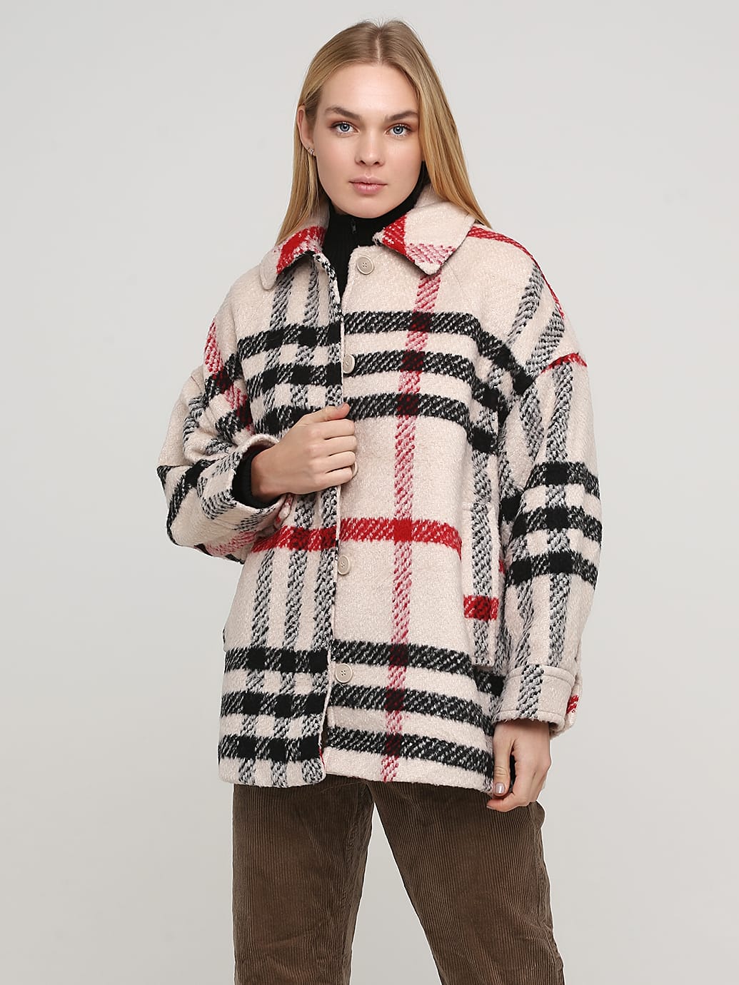 

Пальто Weekday 0785922_02 S Бежевое