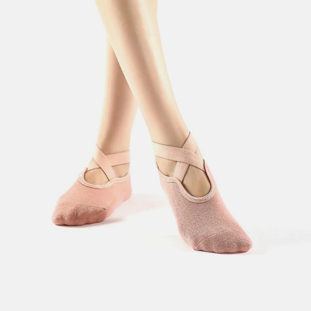 

Нескользящие носки для йоги Logifit Socks Розовые