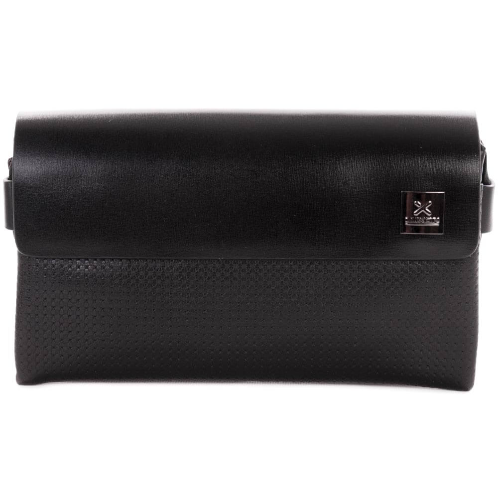 

Барсетка мужская кожаная повседневная черная Luxon (136-1 black)