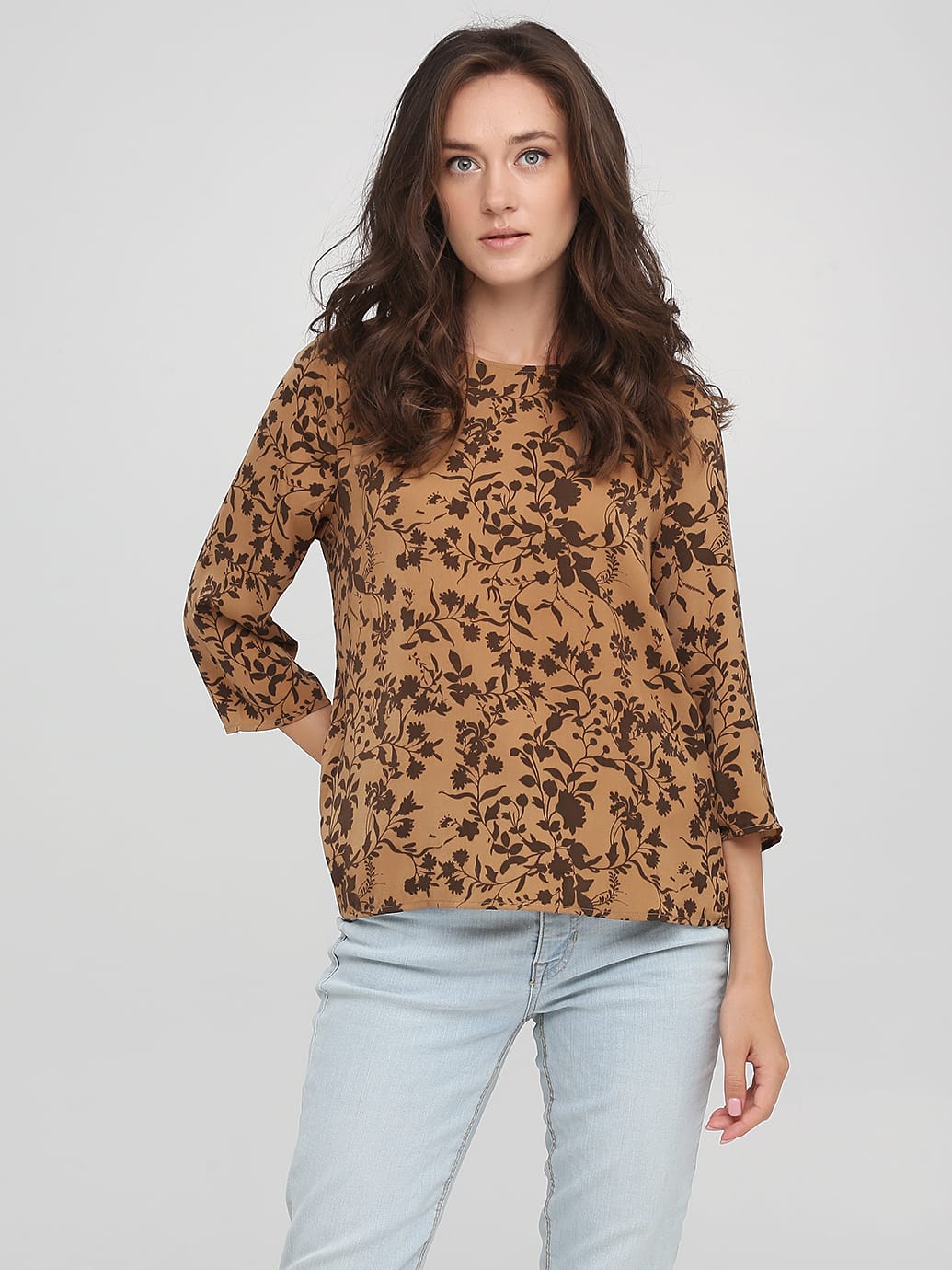 

Блузка C&A 2118819_св.кор.кор.цв 38 Коричневая
