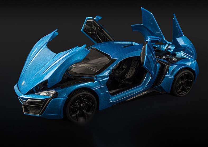 

Спортивный автомобиль Lycan Blue Bulk синий 1:32