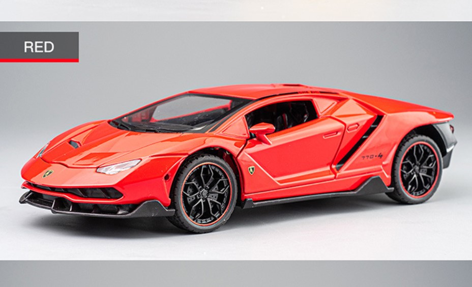

Модель автомобиля Lamborghini LP770 1:24 игрушечный красный автомобиль
