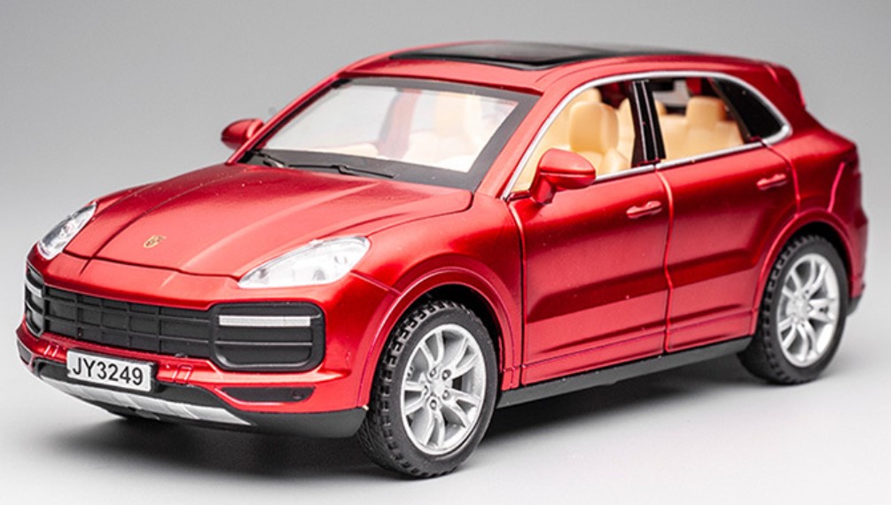 

Модель автомобиля Porcshe Cayenne Turbo 1:32 внедорожник, звук и свет красный