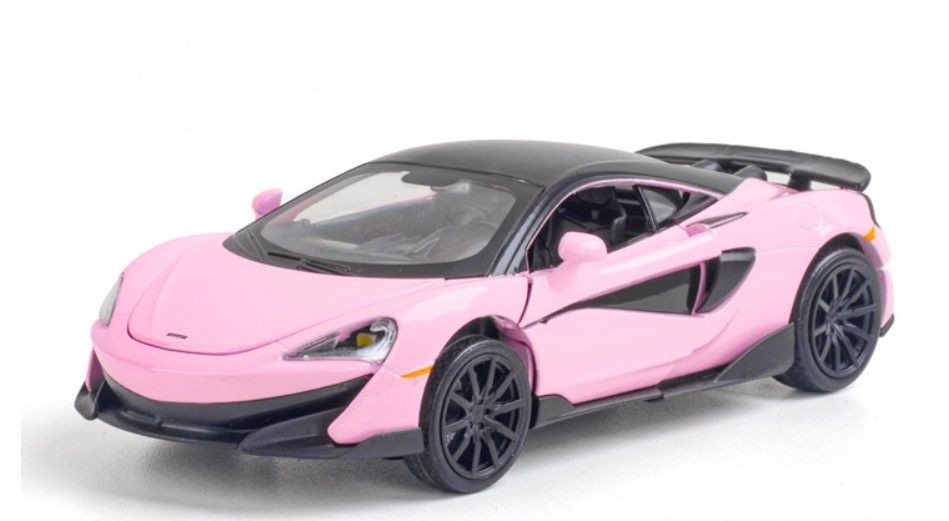 

Модель спортивного автомобиля McLaren 1:32 функция возврата розовый цвет
