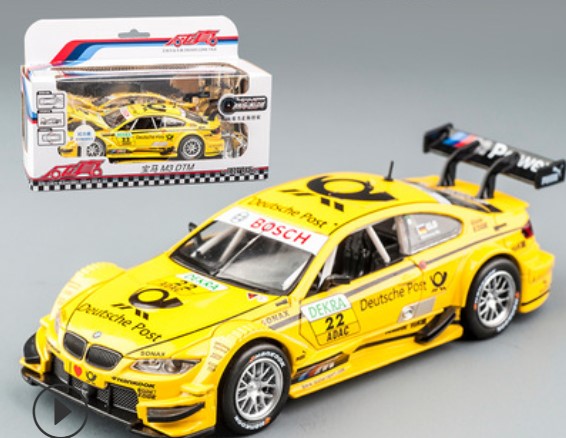 

Гоночная модель автомобиля BMW M3 1:32 детская желтая игрушка