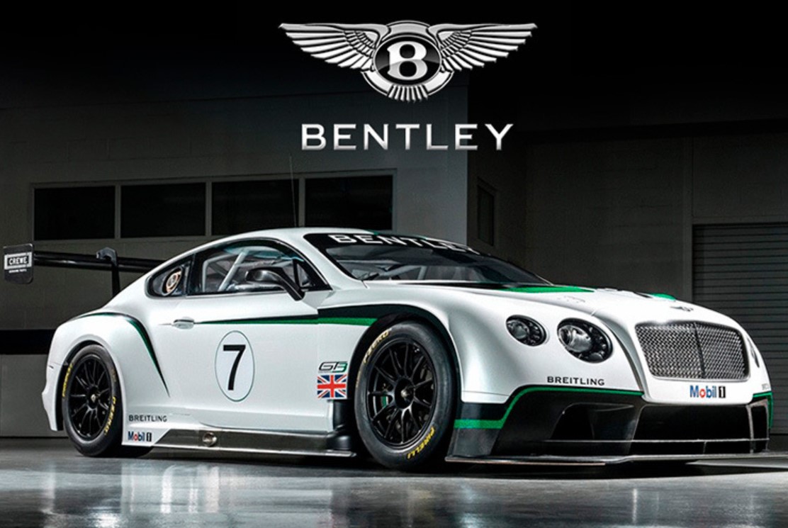 

Гоночная модель автомобиля Bentley Continental GT3 1:32 детская белая игрушка №7