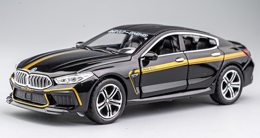 

Спортивный автомобиль BMW M8 Manhard 1:32 металлический черный игрушечный автомобиль