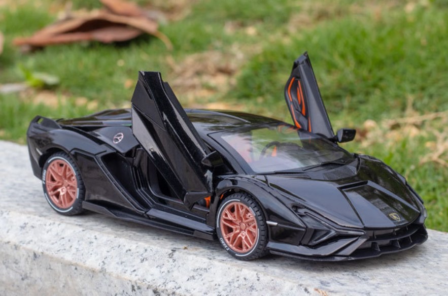 

Модель автомобиля Lamborghini Sian FKP37 1:24 в штучной упаковке черный