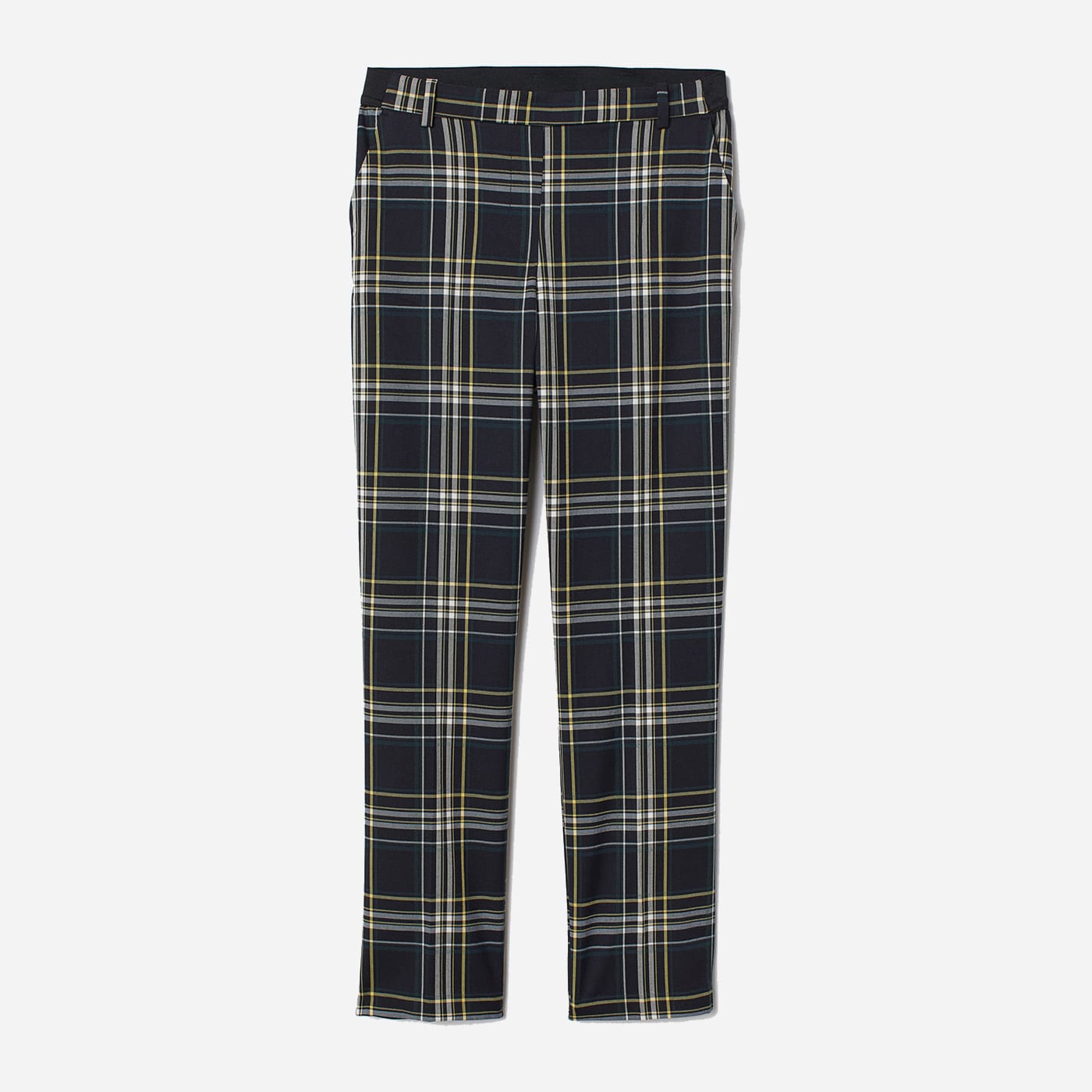 

Брюки H&M 0695545_клетка 36 Черные с белым и желтым