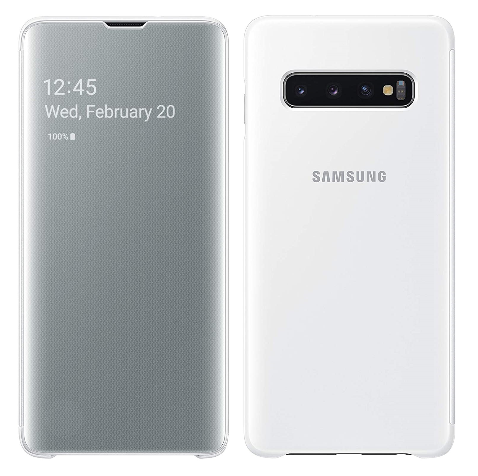 

Чехол-книжка S-View Flip Cover EF-ZG973CWEGRU для Samsung Galaxy S10 Белый