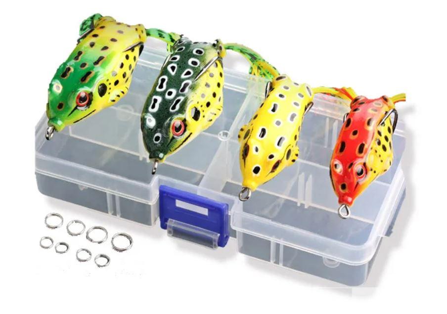 

Набор воблеров силиконовых Kronos Nervous Frog 4 шт лягушки (gr_016933)