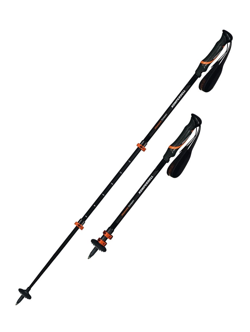 

Трекінгові палиці KOMPERDELL Hikemaster Compact Powerlock Black/Orange 90 - 120 cm (1742464-02)