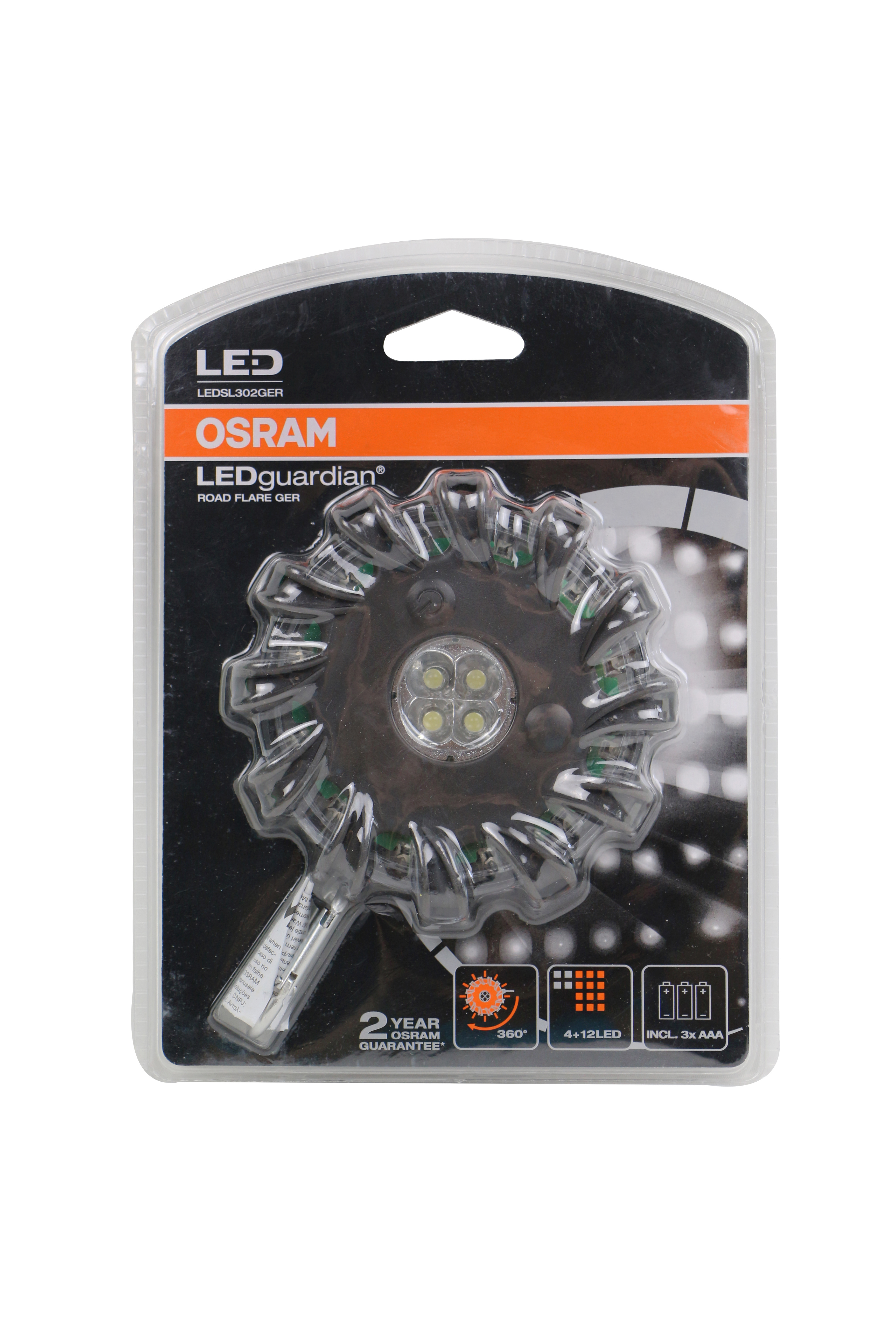 

Светодиодный сигнальный фонарик OSRAM черный LI-110341